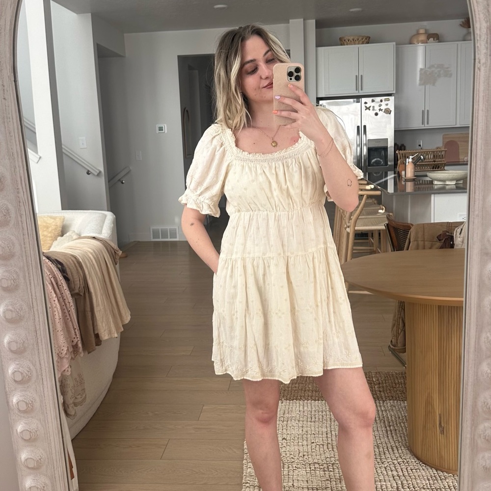 Cream Old Navy dress